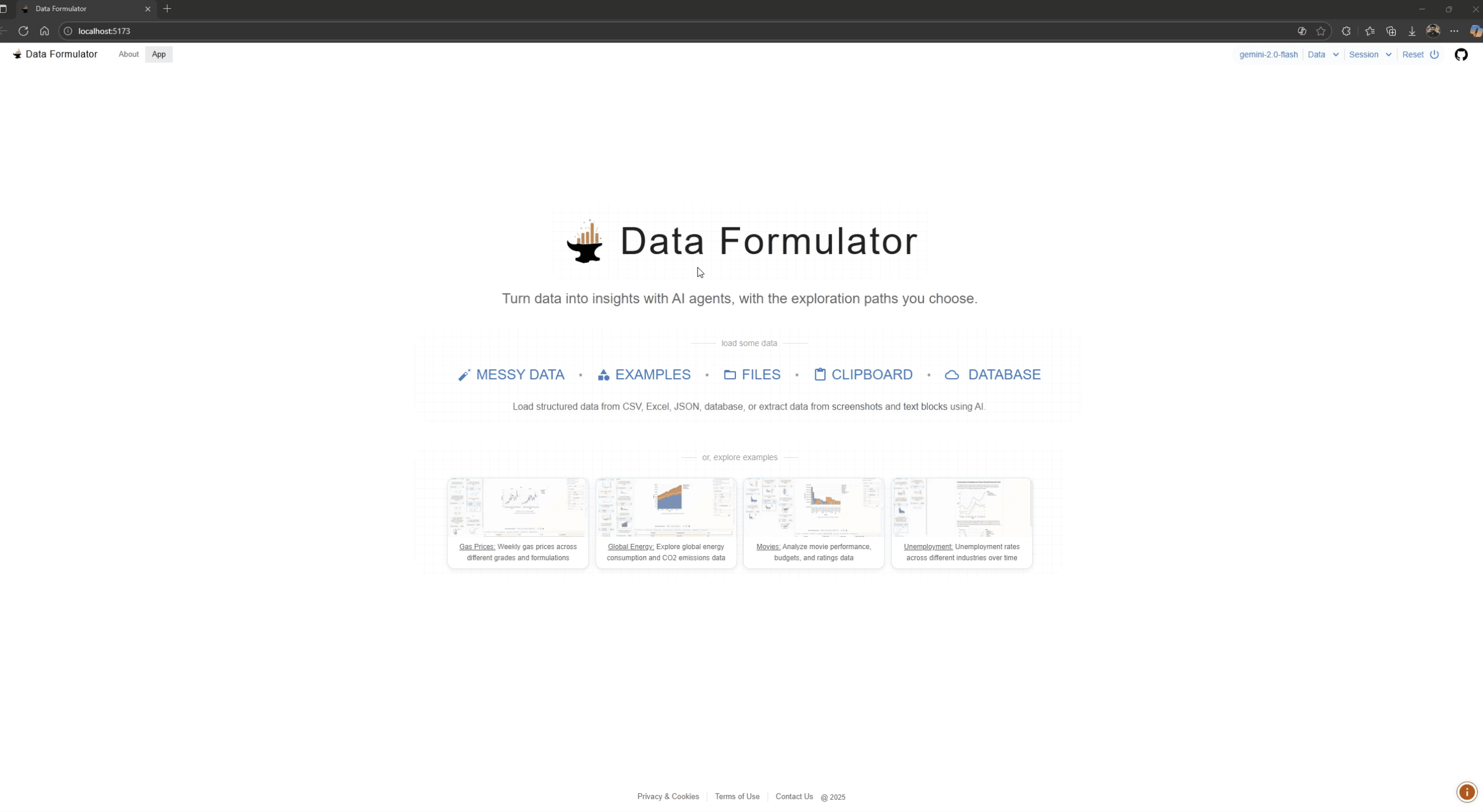 Microsoft Data Formulator (GCP)